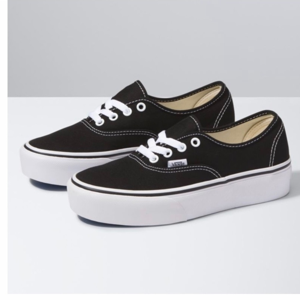 Vans platform original size 5 black/white